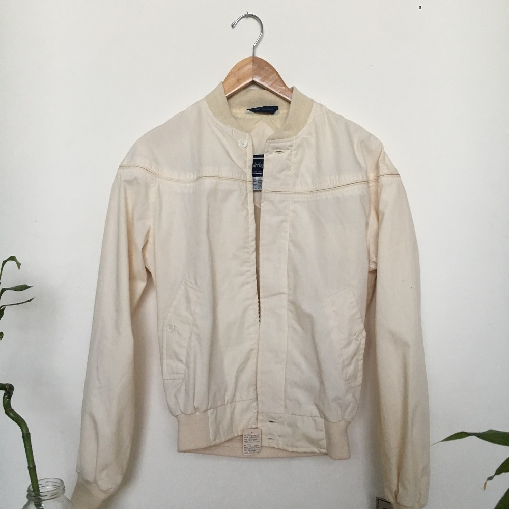 Cream Vintage Athletic Jacket